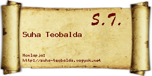 Suha Teobalda névjegykártya